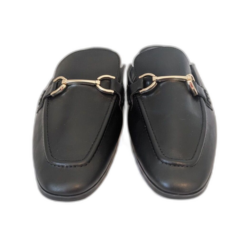 Women's Sandy Mule Flats -A New Day- Black Size Various Size 9.5 - Picture 2 of 8